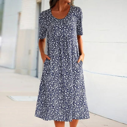 Robe à Encolure Dégagée pour Femme