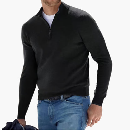 Maglione Uomo Mezza Cerniera Stile Moderno per Look Elegante e Casual