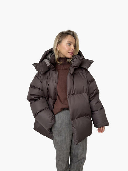 Chaqueta acolchada para mujer estilo urbano para invierno, cálida y a la moda