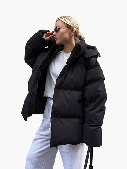 Chaqueta acolchada para mujer estilo urbano para invierno, cálida y a la moda