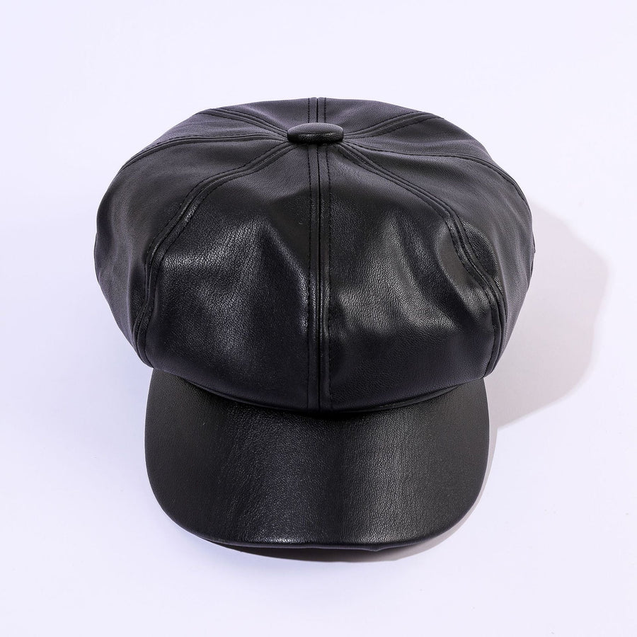 Glanzende newsboypet in retrostijl voor dames