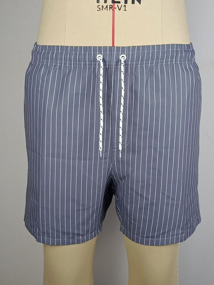Short de bain homme style rayé élégant pour plage et loisirs
