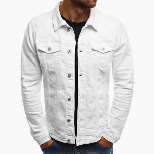 Klassisk jeansjakke for menn, allsidig urban stil