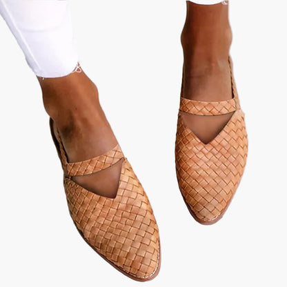 Flätade sandaler för kvinnor med elegant daglig komfort