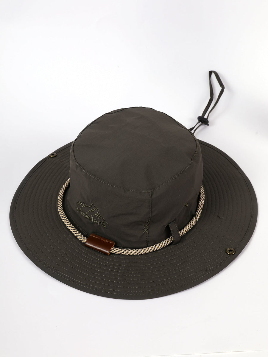 Unisex hiking bucket hat with adjustable drawstring - Multiple colors
