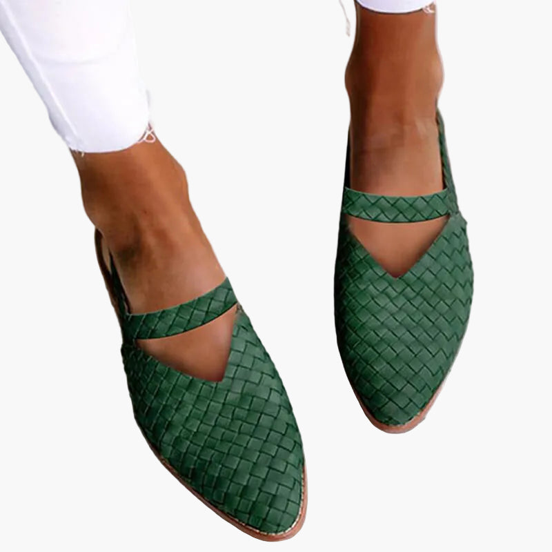 Flätade sandaler för kvinnor med elegant daglig komfort