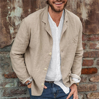 Blazer Décontracté Homme Style Chic Polyvalent Pour Toutes Occasions