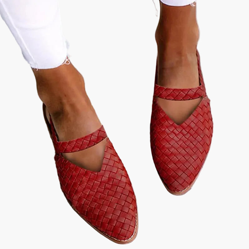 Flätade sandaler för kvinnor med elegant daglig komfort