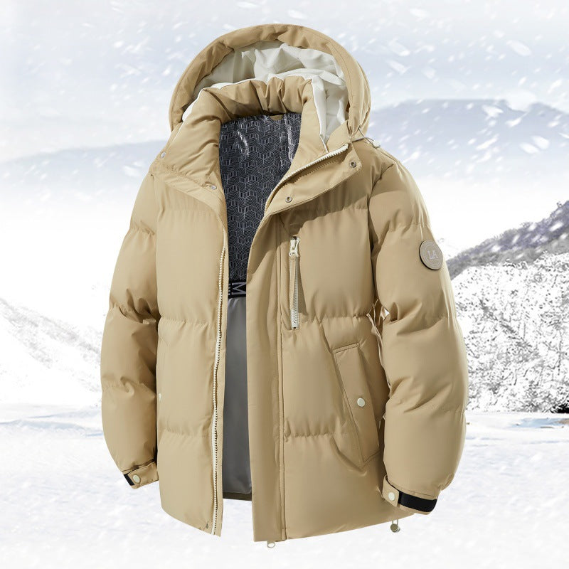 Gesteppte Kapuzenjacke für kaltes Wetter