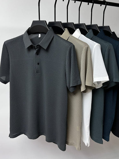 Polo Homme Style Moderne Respirant pour Été – Look Élégant et Décontracté