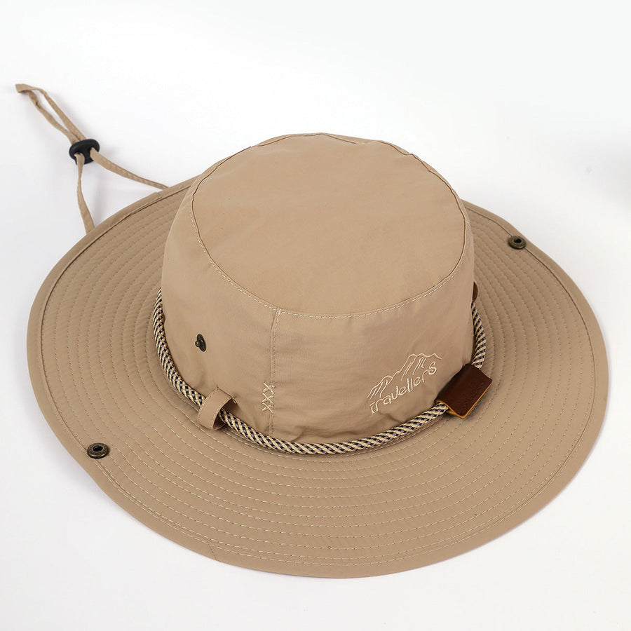 Unisex hiking bucket hat with adjustable drawstring - Multiple colors