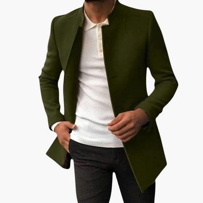 Cappotto uomo mezza stagione elegante taglio moderno stile urbano versatile