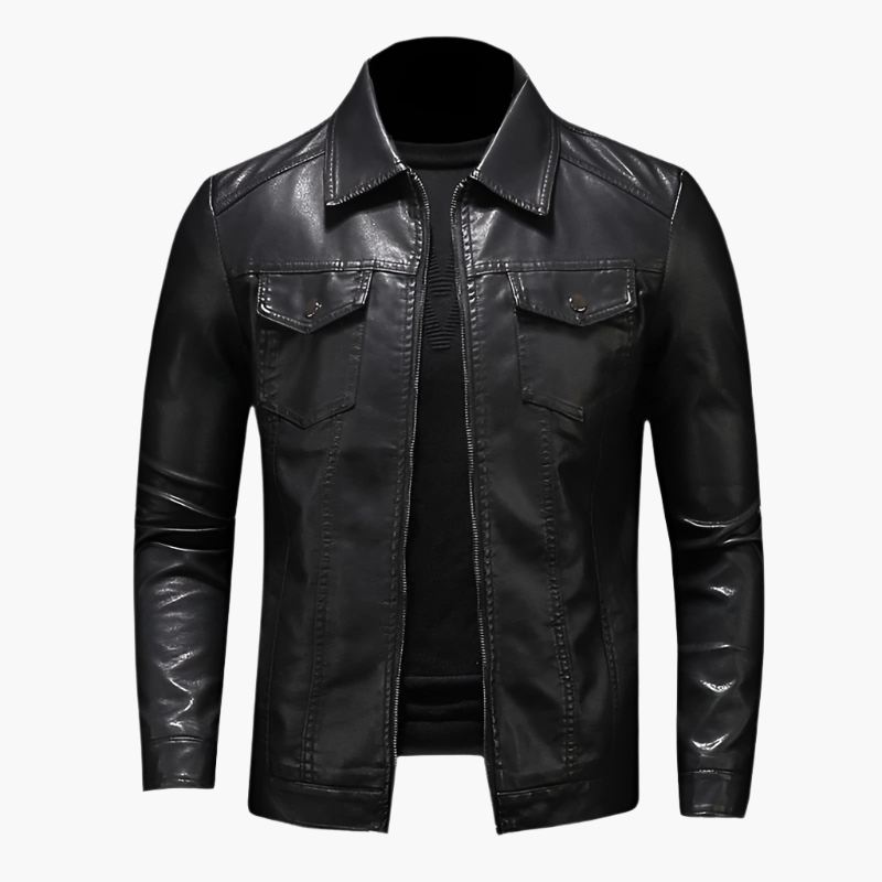 Men's Elegant Biker Style Jacket for All Occasions