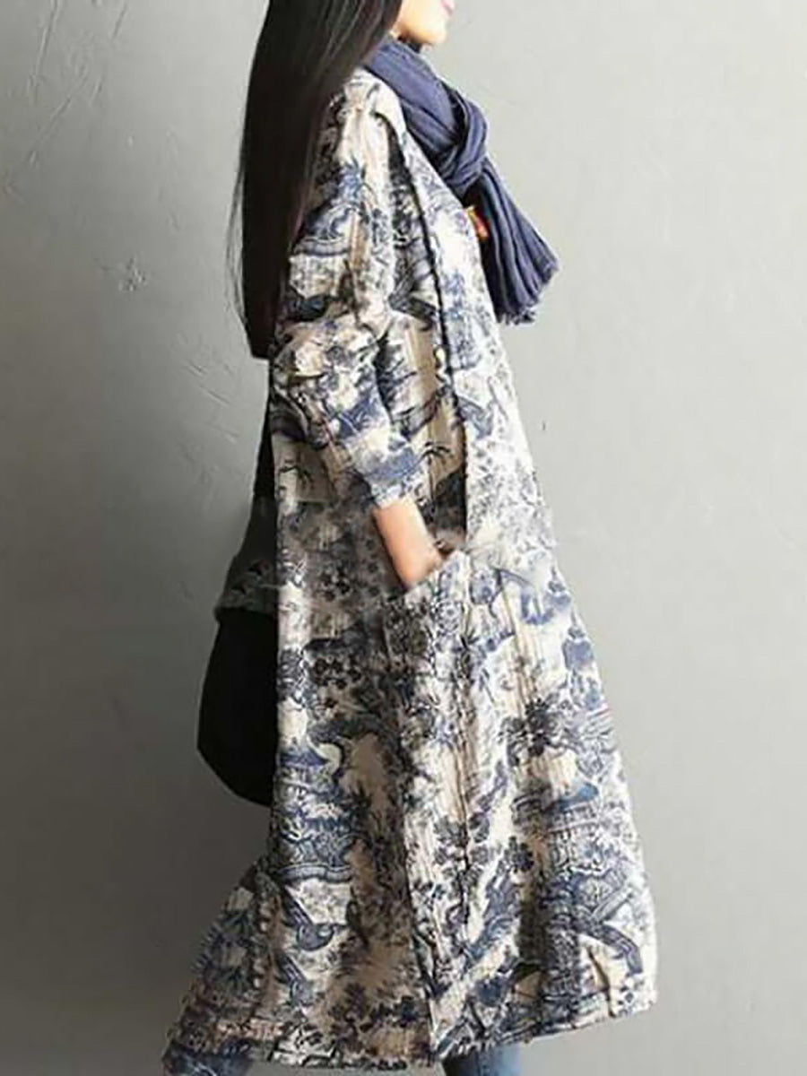 Robe longue ample d'hiver à manches longues pour femme, style décontracté bohème chic