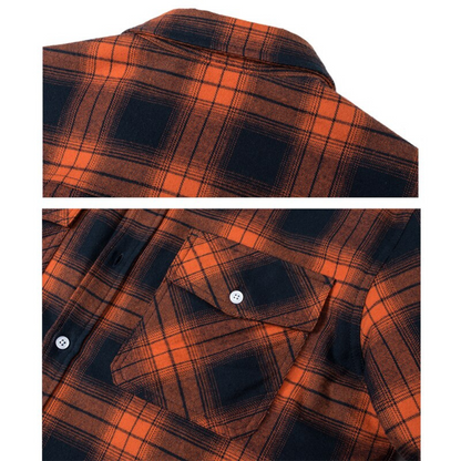 Warme geruite overhemdjas in stedelijke stijl voor heren – casual winter overshirt