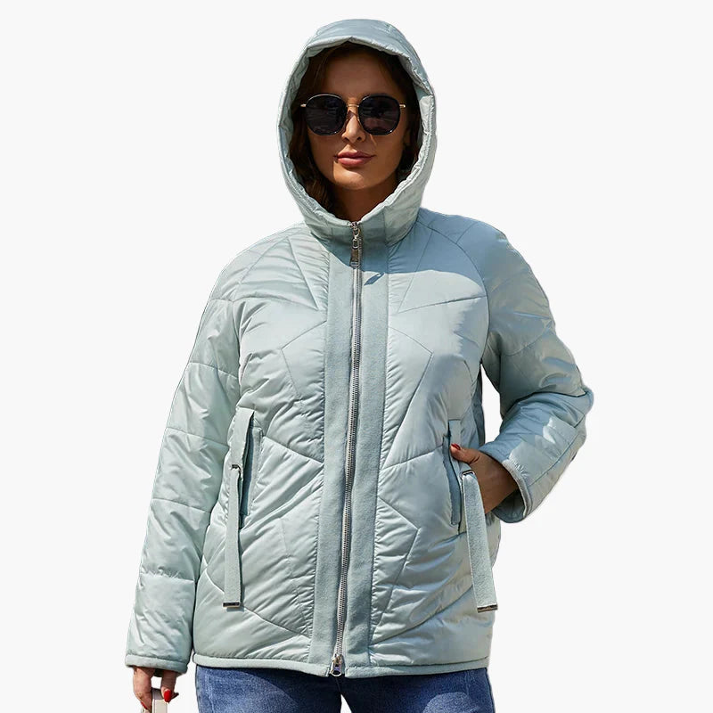 Chaqueta acolchada para mujer estilo urbano casual para el invierno y el ocio