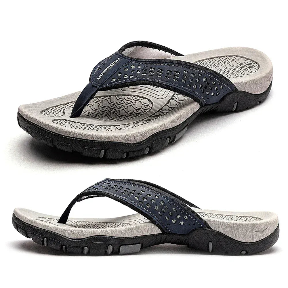 Tongs de sport homme avec soutien de la voûte plantaire – Sandales confort pour marche, plage et activités extérieures