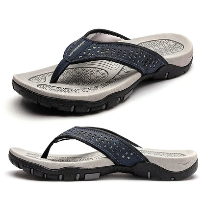 Tongs de sport homme avec soutien de la voûte plantaire – Sandales confort pour marche, plage et activités extérieures