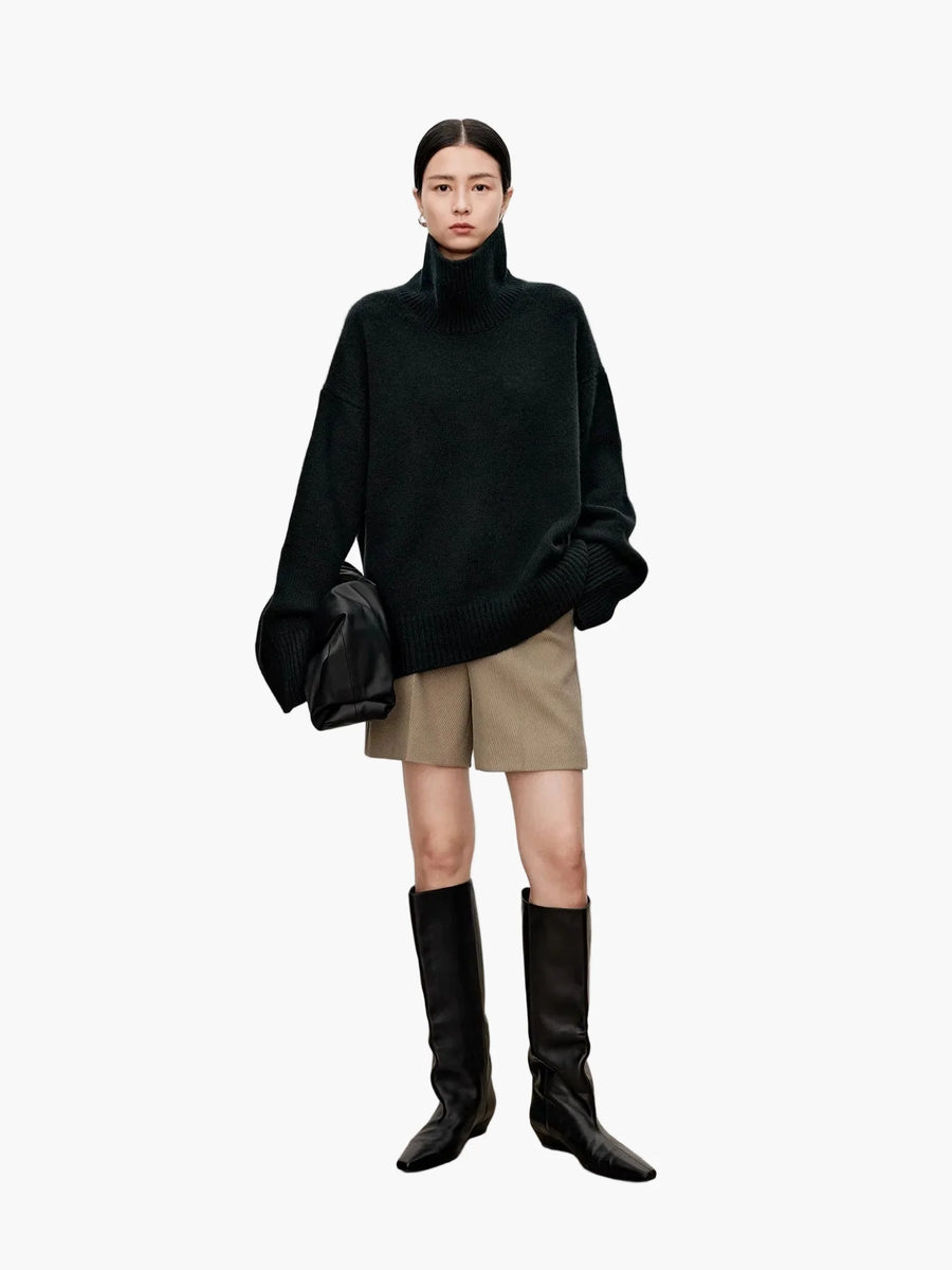 Losvallende coltrui voor dames, moderne en comfortabele stijl voor herfst en winter