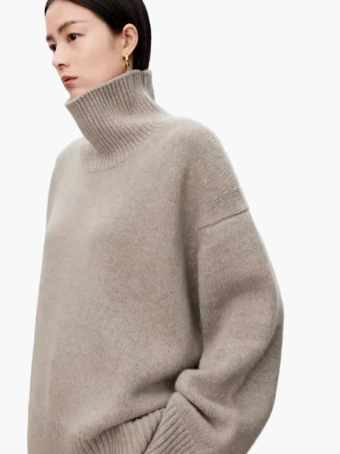 Losvallende coltrui voor dames, moderne en comfortabele stijl voor herfst en winter