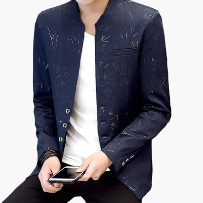 Blazer homme style moderne coupe ajustée pour occasions spéciales ou bureau