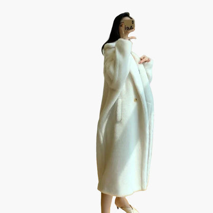 Cappotto lungo ampio stile urbano da donna – Eleganza casual invernale