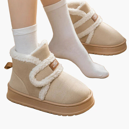 Zapatillas botines de interior cálidas para mujeres, estilo acogedor y comodidad diaria