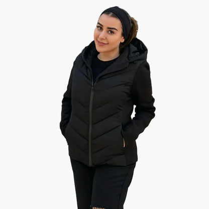 Chaqueta acolchada con capucha para mujer – Estilo urbano y comodidad diaria