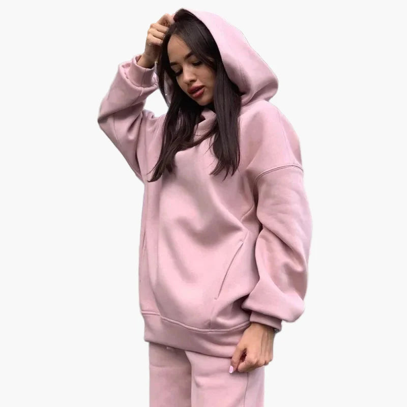 Oversized joggingset för kvinnor i avslappnad urban stil