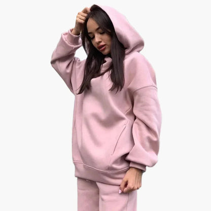 Oversized joggingset för kvinnor i avslappnad urban stil