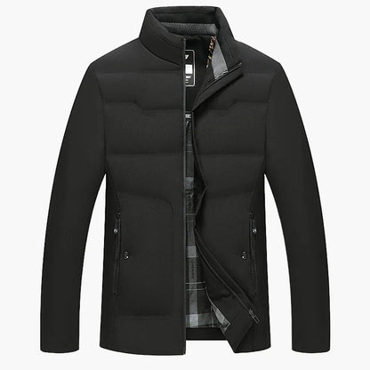Chaqueta de hombre de negocios casual de invierno, cálida y cortavientos