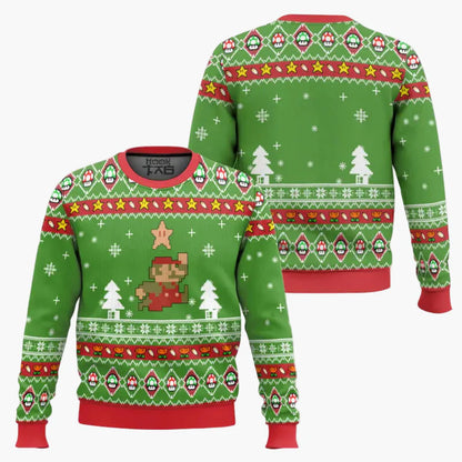 Unisex retro gaming style sweatshirt Super Mario Bros – Original sweater for video game fans