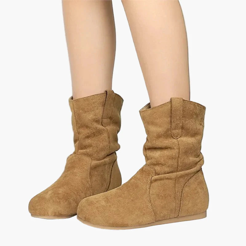 Flat women's boots casual style for autumn and winter