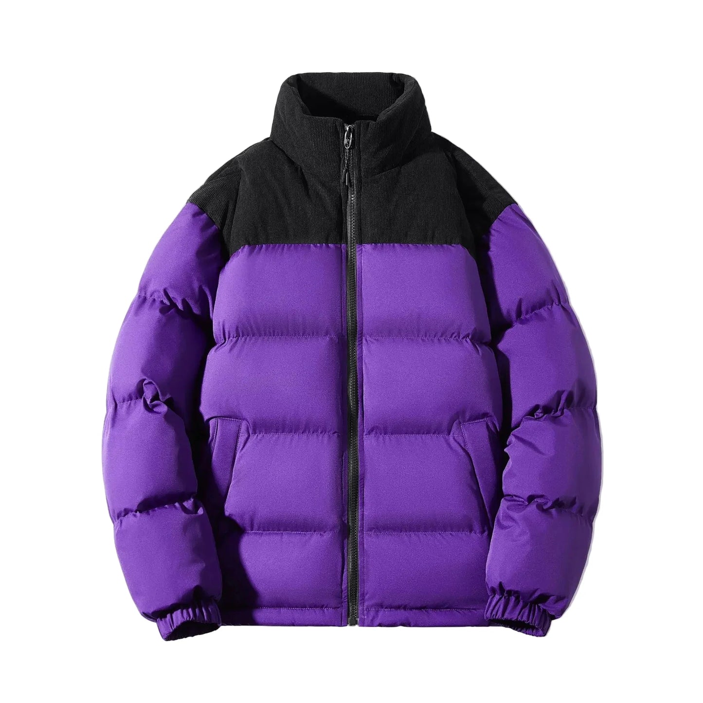 Thick puffer jacket casual urban style for men