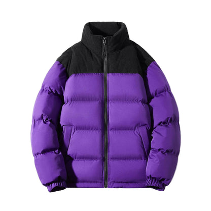 Thick puffer jacket casual urban style for men