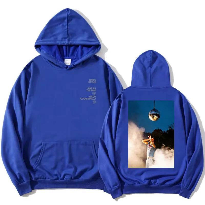 Sweat à capuche unisexe avec imprimé graphique devant et dos, plusieurs motifs et couleurs