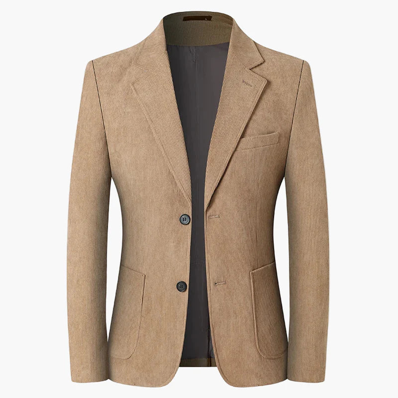 Avslappnad herrblazer med klassisk elegans för affärer och fritid