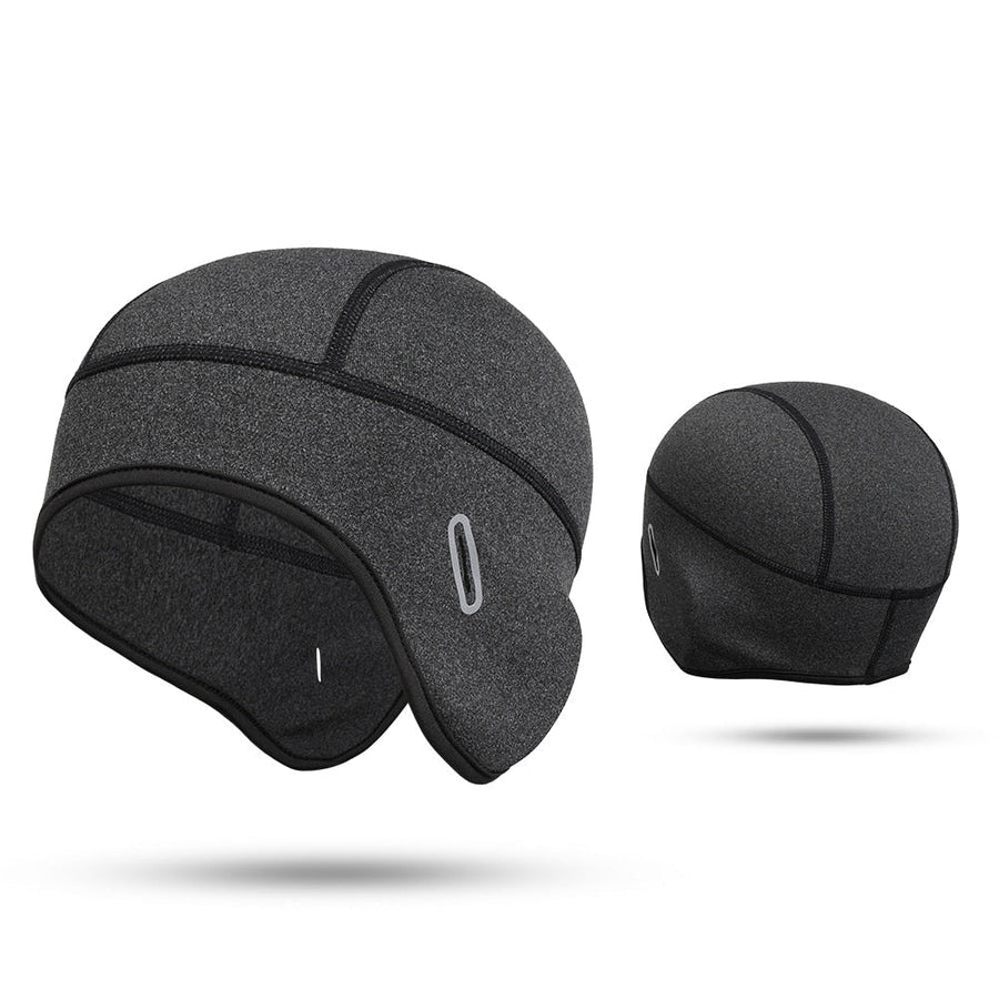 Dark Gray Winter Beanie with Ear Flaps