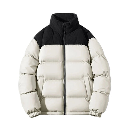 Thick puffer jacket casual urban style for men