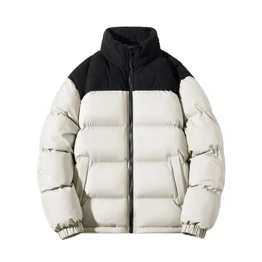 Thick puffer jacket casual urban style for men