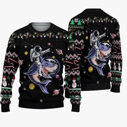 Maglione di Natale Uomo Stile Maglione Brutto – Umorismo Serie TV, Festa di Natale