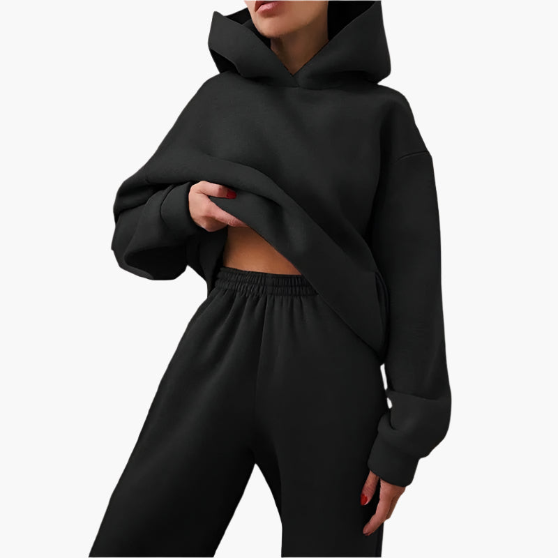 Conjunto de Chándal Casual para Mujer - Sudadera Oversize y Pantalón de Jogging Cómodo para Casa y Ocio