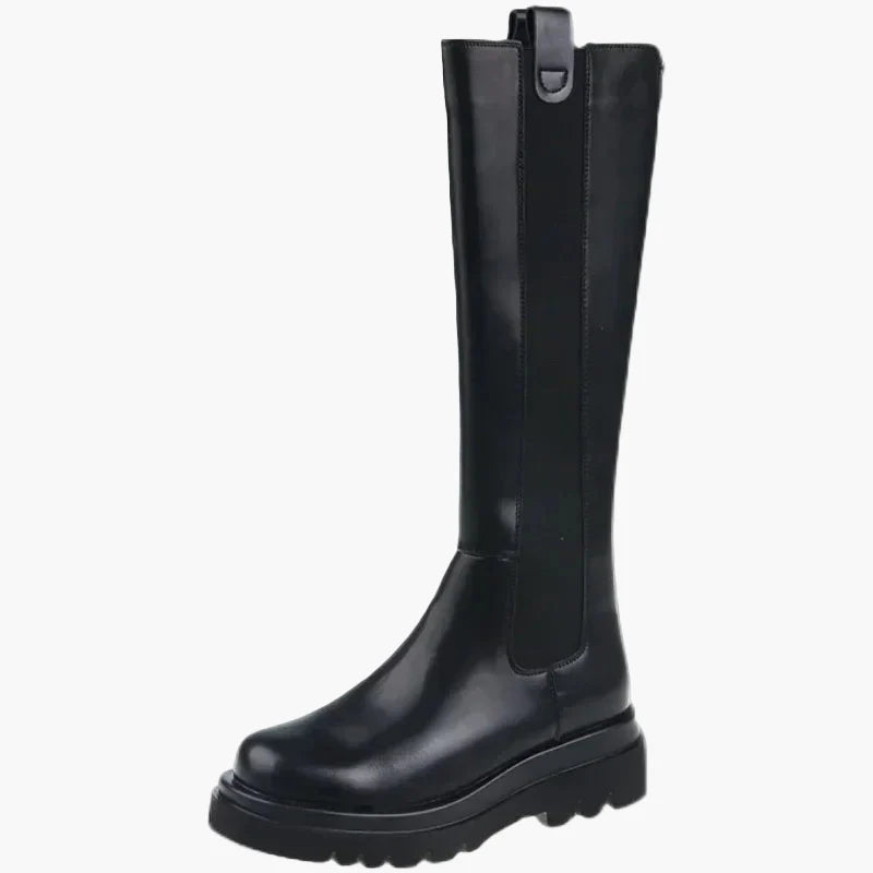 Dames hoge laarzen met dikke zool - Stedelijke en trendy stijl