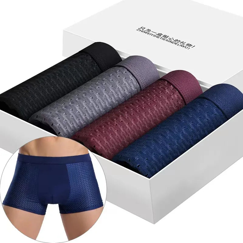Giles – Åndbar bambusboxershorts til mænd