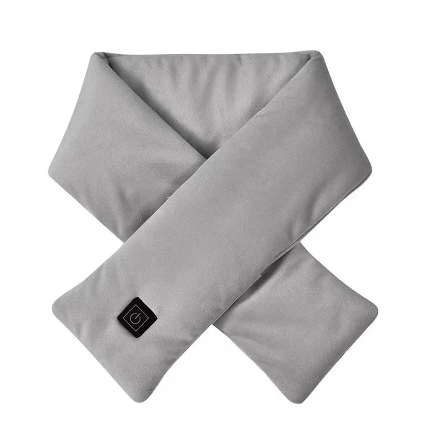 Écharpe Chauffante Unisexe en Tissu Doux avec Bouton d'Alimentation
