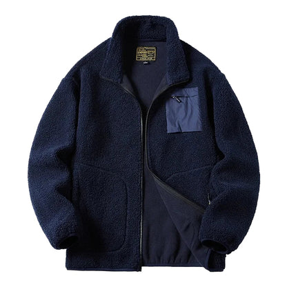 Veste Polaire Décontractée Unisexe Style Urbain pour Hommes et Femmes