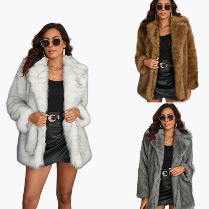 Cappotto donna chic stile urbano elegante per l'inverno