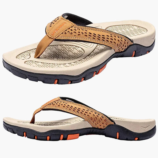 Tongs de sport homme avec soutien de la voûte plantaire – Sandales confort pour marche, plage et activités extérieures
