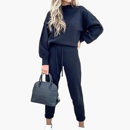 Dwuczęściowy zestaw damski styl casual chic na czas wolny i do miasta