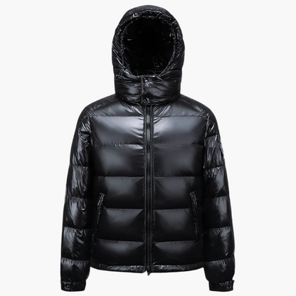 Herredunjakke med hette, urban stil, vind- og vannavvisende, avslappet passform